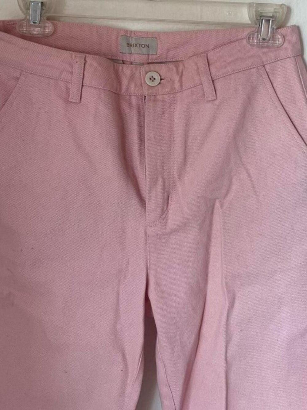 Brixton pink high waisted wide leg chino pants